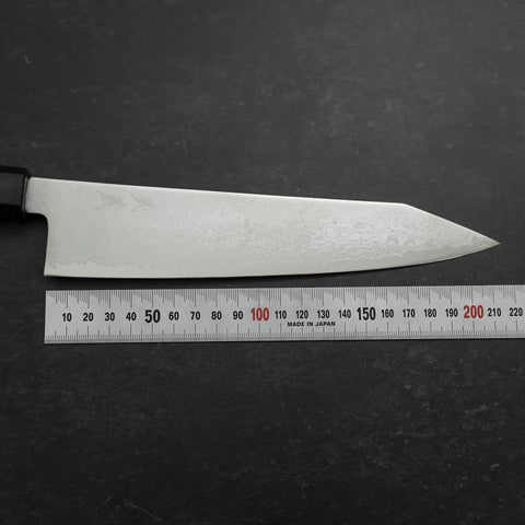 Kiritsuke VG-10 Damascus Dark Blue Urushi Handle 210mm-[Musashi]-[Japanese-Kitchen-Knives]