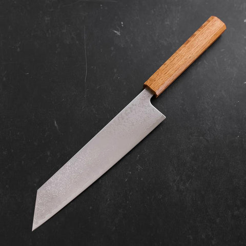 Kiritsuke VG-10 Damascus Oak Handle 210mm-[Musashi]-[Japanese-Kitchen-Knives]