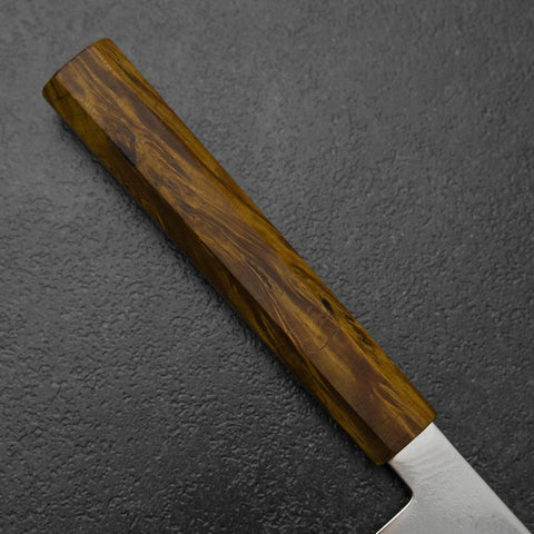 Kiritsuke VG-10 Damascus Yellow Birch Handle 210mm-[Musashi]-[Japanese-Kitchen-Knives]