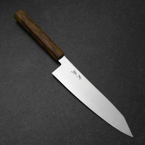 Kiritsuke VG-10 Damascus Yellow Birch Handle 210mm-[Musashi]-[Japanese-Kitchen-Knives]
