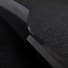 Kiritsuke White Steel #2 Kurouchi Buffalo Ebony Handle 200mm-[Musashi]-[Japanese-Kitchen-Knives]