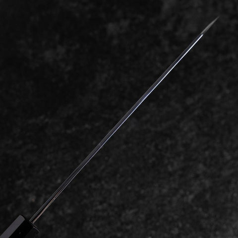 Kiritsuke White Steel #2 Kurouchi Buffalo Ebony Handle 200mm-[Musashi]-[Japanese-Kitchen-Knives]