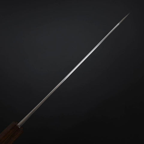 Kiritsuke White Steel #2 Kurouchi Nashiji Ashwood Handle 210mm (8.3”)-[Musashi]-[Japanese-Kitchen-Knives]