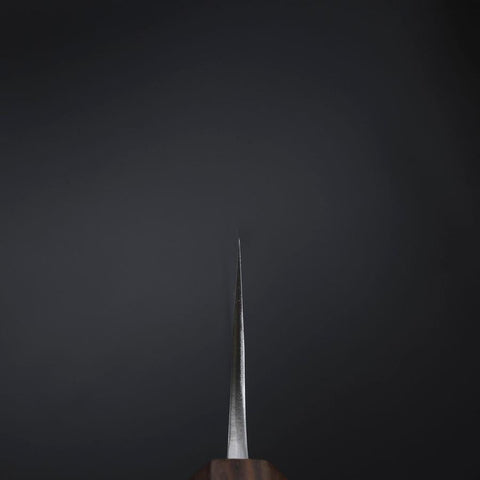 Kiritsuke White Steel #2 Kurouchi Nashiji Ashwood Handle 210mm-[Musashi]-[Japanese-Kitchen-Knives]