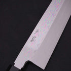 Kiritsuke White Steel #2 Mirror Finish Honyaki Buffalo Ebony Handle 240mm-[Musashi]-[Japanese-Kitchen-Knives]