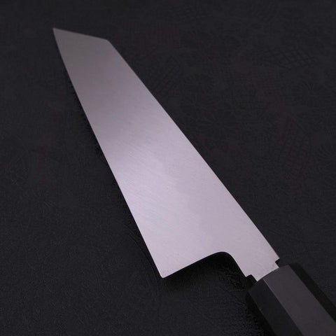 Kiritsuke White Steel #2 Mirror Finish Honyaki Buffalo Ebony Handle 240mm-[Musashi]-[Japanese-Kitchen-Knives]