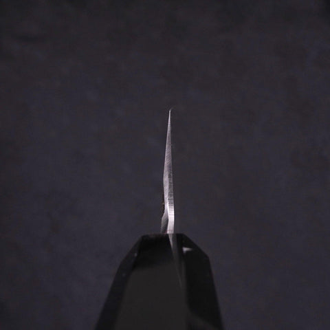 Kiritsuke White Steel #2 Mirror Finish Honyaki Buffalo Ebony Handle 240mm-[Musashi]-[Japanese-Kitchen-Knives]