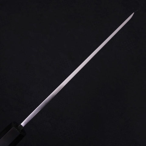 Kiritsuke White Steel #2 Mirror Finish Honyaki Buffalo Ebony Handle 240mm-[Musashi]-[Japanese-Kitchen-Knives]