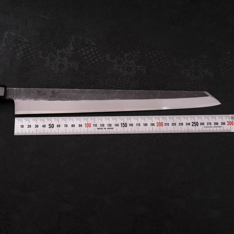 Kiritsuke Yanagiba Blue Steel #2 Kurouchi Buffalo Wenge Handle 300mm (11.8”)-[Musashi]-[Japanese-Kitchen-Knives]