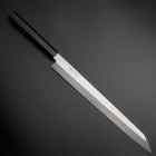 Kiritsuke Yanagiba Silver Steel #3 Kasumi Buffalo Ebony Handle 300mm (11.8”)-[Musashi]-[Japanese-Kitchen-Knives]