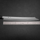 Kiritsuke Yanagiba Silver Steel #3 Kasumi Buffalo Ebony Handle 300mm (Sori)-[Musashi]-[Japanese-Kitchen-Knives]