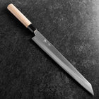 Kiritsuke Yanagiba Silver Steel #3 Kasumi Buffalo Magnolia Handle 300mm-[Musashi]-[Japanese-Kitchen-Knives]