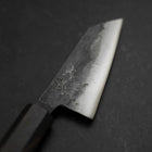 Kobunka Blue Steel #2 Kurouchi Ebony Handle 80mm (3.1”)-[Musashi]-[Japanese-Kitchen-Knives]