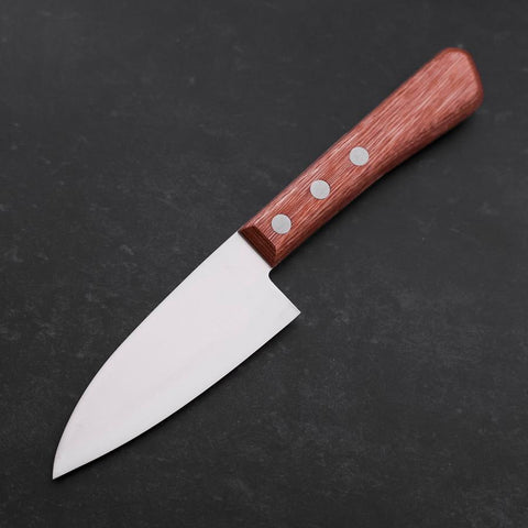 Kodeba AUS-6 Polished Brown Western Handle 95mm (3.7”)-[Musashi]-[Japanese-Kitchen-Knives]
