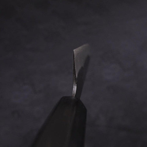 Koyanagi Blue Super Kurouchi Buffalo Ebony Handle 150mm-[Musashi]-[Japanese-Kitchen-Knives]