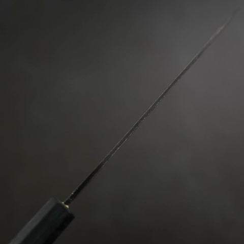 Koyanagi Blue Steel #1 Kurouchi Dark Blue Urushi Handle 150mm-[Musashi]-[Japanese-Kitchen-Knives]