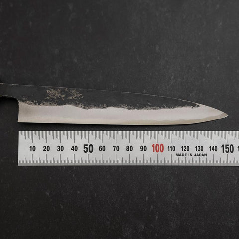 Koyanagi Blue Steel #1 Kurouchi Dark Blue Urushi Handle 150mm-[Musashi]-[Japanese-Kitchen-Knives]