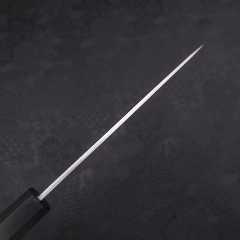 Koyanagi White Steel #2 Kasumi Chokin Sakura Buffalo Ebony Handle 135mm (5.3”)-[Musashi]-[Japanese-Kitchen-Knives]