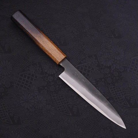 Koyanagi White Steel #2 Kurouchi Yaki Urushi Handle 150mm-[Musashi]-[Japanese-Kitchen-Knives]