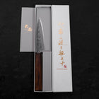 Koyanagi White Steel #2 Nashiji Sumi Urushi Handle 120mm-[Musashi]-[Japanese-Kitchen-Knives]