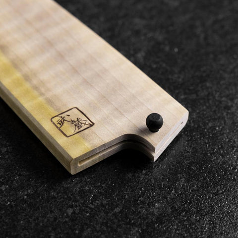 MUSASHI - Magnolia Saya Sheath for Santoku Knife with Pin 165/180mm-[Musashi]-[Japanese-Kitchen-Knives]