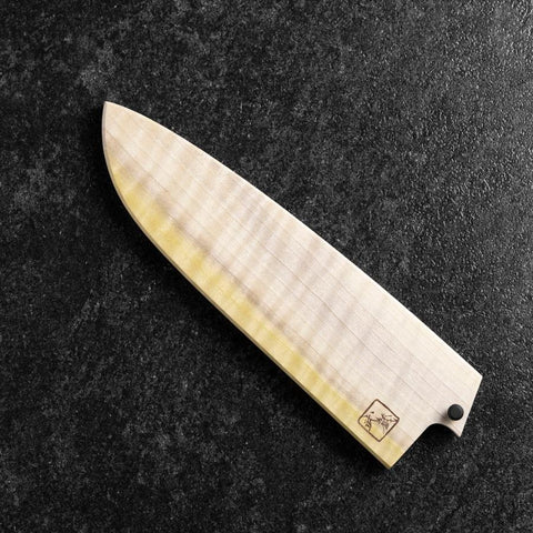 MUSASHI - Magnolia Saya Sheath for Santoku Knife with Pin 165/180mm-[Musashi]-[Japanese-Kitchen-Knives]