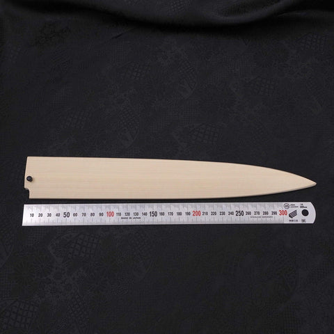 Magnolia Saya Sheath for Yanagiba with Pin 300mm (11.8”)-[Musashi]-[Japanese-Kitchen-Knives]