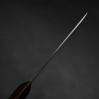 Menkiri (Noodle Knife) Blue Steel #2 Polished Red Urushi Handle 300mm (11.8”)-[Musashi]-[Japanese-Kitchen-Knives]