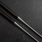 Moribashi Chopsticks Stainless Ebony Handle 150mm with Ebony Sheath and Storage Pouch (5.9”)-[Musashi]-[Japanese-Kitchen-Knives]