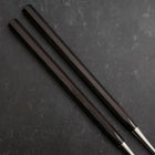 Moribashi Chopsticks Stainless Ebony Handle 150mm with Ebony Sheath and Storage Pouch (5.9”)-[Musashi]-[Japanese-Kitchen-Knives]