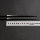 Moribashi Chopsticks Stainless Ebony Handle 150mm with Ebony Sheath and Storage Pouch (5.9”)-[Musashi]-[Japanese-Kitchen-Knives]