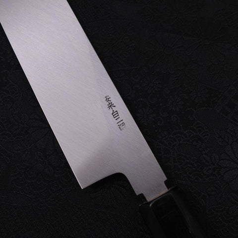 Mukimono White Steel #2 Kasumi Buffalo Magnolia Handle 180mm-[Musashi]-[Japanese-Kitchen-Knives]