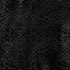 Musashi Japanese Style Kitchen Knife Roll Black Flower 2 Pockets Handmade-[Musashi]-[Japanese-Kitchen-Knives]