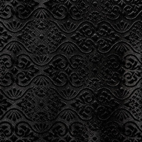 Musashi Japanese Style Kitchen Knife Roll Black Flower 2 Pockets Handmade-[Musashi]-[Japanese-Kitchen-Knives]