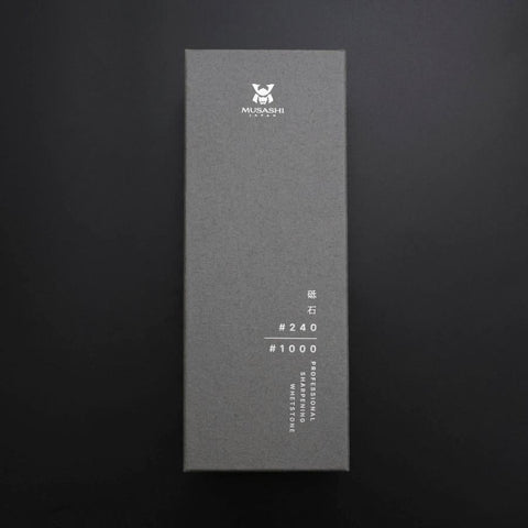 Musashi Professional Sharpening Stone Double-Sided #240/#1000-[Musashi]-[Japanese-Kitchen-Knives]