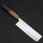 Nakiri AUS-10 Mirror Tsuchime Damascus Yaki Urushi Handle 165mm-[Musashi]-[Japanese-Kitchen-Knives]