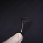 Nakiri AUS-10 Nashiji Damascus Ocean White Blue Handle 165mm-[Musashi]-[Japanese-Kitchen-Knives]