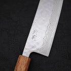 Nakiri AUS-10 Nashiji Damascus Yaki Urushi Handle 165mm-[Musashi]-[Japanese-Kitchen-Knives]