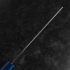 Nakiri AUS-10 Polished Blue Urushi Handle 170mm (6.7”)-[Musashi]-[Japanese-Kitchen-Knives]