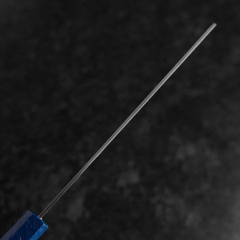 Nakiri AUS-10 Polished Blue Urushi Handle 170mm (6.7”)-[Musashi]-[Japanese-Kitchen-Knives]