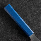 Nakiri AUS-10 Polished Blue Urushi Handle 170mm (6.7”)-[Musashi]-[Japanese-Kitchen-Knives]