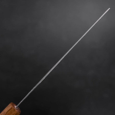 Nakiri AUS-10 Polished Nashiji Damascus Yaki Urushi Handle 165mm-[Musashi]-[Japanese-Kitchen-Knives]