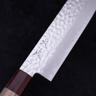 Nakiri AUS-10 Tsuchime Damascus Cherry Wood Handle 165mm-[Musashi]-[Japanese-Kitchen-Knives]