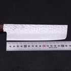 Nakiri AUS-10 Tsuchime Damascus Cherry Wood Handle 165mm-[Musashi]-[Japanese-Kitchen-Knives]