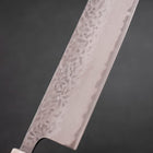 Nakiri AUS-10 Tsuchime Damascus Ocean Black White Gold Handle 165mm (6.5”)-[Musashi]-[Japanese-Kitchen-Knives]