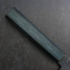 Nakiri Blue Steel #1 Kurouchi Dark Blue Urushi Handle 165mm-[Musashi]-[Japanese-Kitchen-Knives]