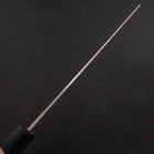 Nakiri Blue Steel #1 Stainless Clad Kurouchi Buffalo Magnolia Handle 165mm (6.5”)-[Musashi]-[Japanese-Kitchen-Knives]