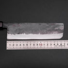 Nakiri Blue Steel #2 Kurouchi Ebony Handle 165mm (6.7”)-[Musashi]-[Japanese-Kitchen-Knives]