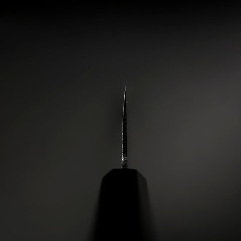 Nakiri Blue Steel #2 Kurouchi Ebony Handle 170mm (6.7”)-[Musashi]-[Japanese-Kitchen-Knives]