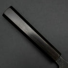 Nakiri Blue Steel #2 Kurouchi Ebony Handle 170mm (6.7”)-[Musashi]-[Japanese-Kitchen-Knives]